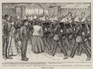 De Glasgow au front, le départ des 2e Cameronians, fusiliers écossais